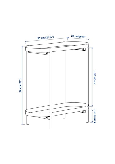 2 Katlı Çiçeklik-saksılık Meridyendukkan Açık Gri 56 Cm-çelik İç Dış Mekana Uygun