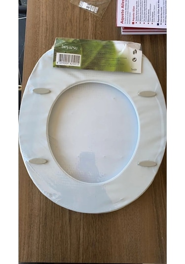 Lüks Klozet Kapağı Desenli Düz Kalın Süngerli Royaleks-14054 Çok Renkli