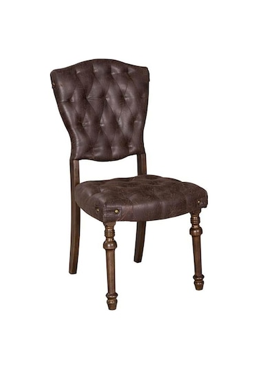 Evdema Vitale Cool Ahşap Sandalye Kahverengi Ms.Set23-S