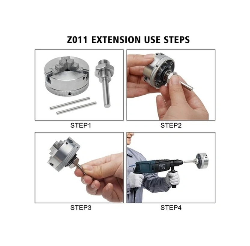 Trendooze Sunshine022 4 Pençeli Mini Torna Aynası Seti - Z011 Ahşap İşleme Bağlantı Çubuğu Takımyıldızlı Aksesuarlı