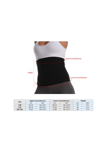 Kangvka Unisex S/m Siyah Bel Daraltıcı: Egzersizde Yağ Yakımı, Postpartum İyileşme Ve Bel Desteği Sağlar SiYAH