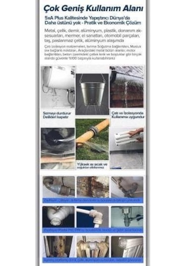 Megabond Çift Karışım Soğuk Kaynak Macun Yapıştırıcı 20Gr