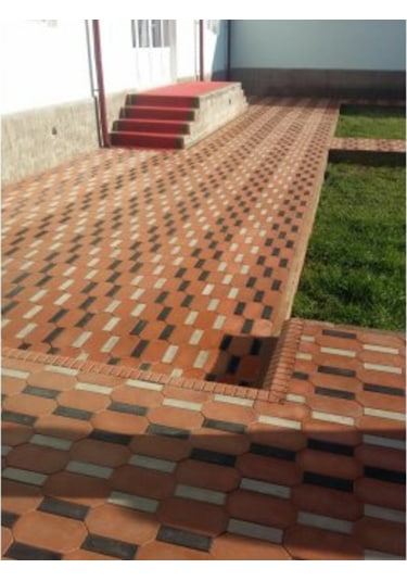 Dekoratif Plastik Taş Kalıbı Çizgili Bordür (5 Adet)