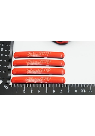 Racing Logo Damla Silikon Ayna Torpido Çamurluk Yanı Sticker