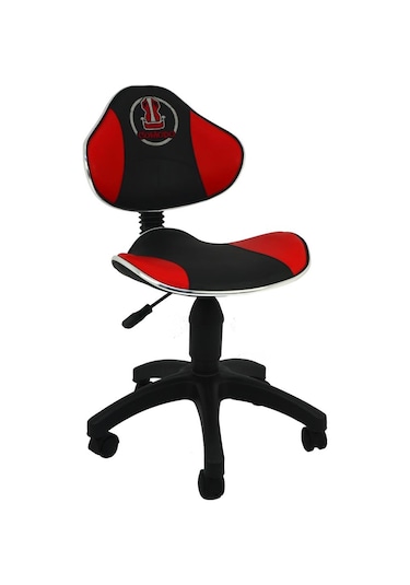 Mobilyakeyfi Comodo Mini Plastik Ayaklı Çalışma Koltuğu-Kırmızı-9550B0116