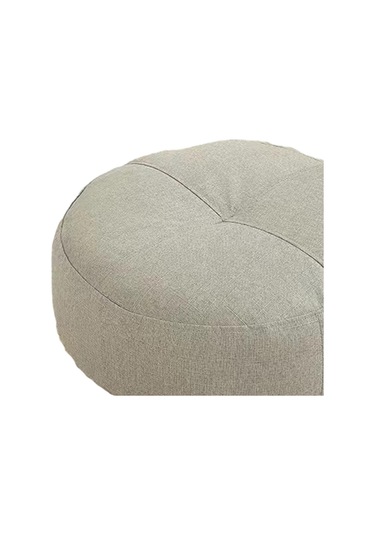 Homyl Yuvarlak Yer Minderi Dekoratif Meditasyon Oturma Açık Gri