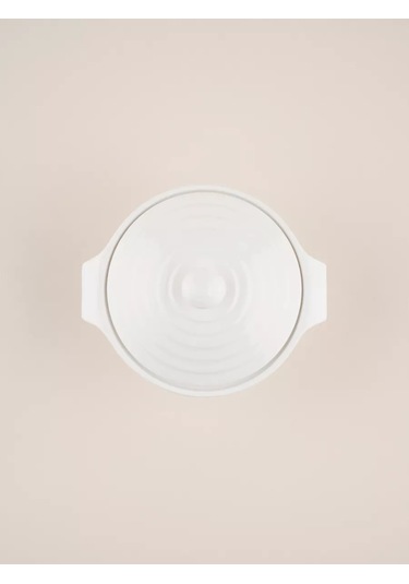 Sl Home 340 Ml Kapaklı Seramik Fırın Kabı 201313926 Beyaz