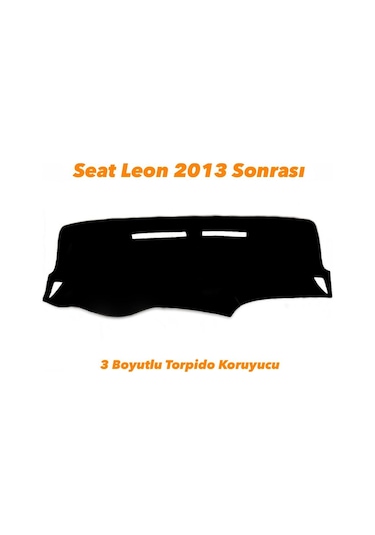 Seat Leon 2013 Sonrası 3 Boyutlu Vip Deri Torpido Örtüsü