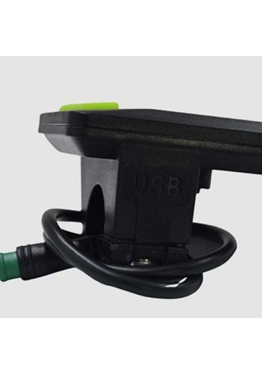 Reedark Elektrikli Bisiklet Lcd Hız Kontrol Cihazı - Usb Bağlantılı, Altı Çip Renkli Ekran, Akıllı Veri Gösterici Siyah