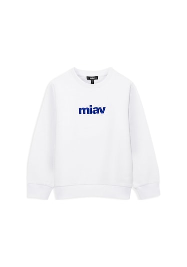 Mavi - Miav Baskılı Beyaz Sweatshirt 6610031-620 Beyaz