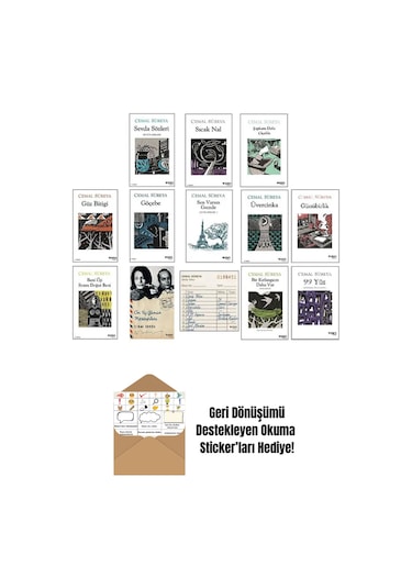 Cemal Süreya 13 Kitap Set + Okuma Sticker'ları