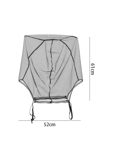 Suntek Yüz Mesh Net Balıkçılık Yürüyüş Açık Siyah
