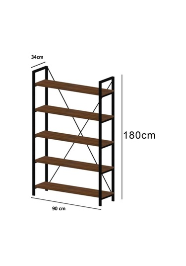 Wood House - Inci Telli Kitaplık - Ceviz