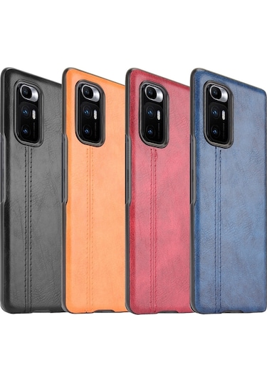 Xiaomi Mi Mix Fold Darbeye Dayanıklı Dikiş İnek Cilt Dokusu Pc + Pu + Tpu Kılıf