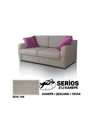 Serios Şezlonglu Yataklı Kanepe - Zeta 149