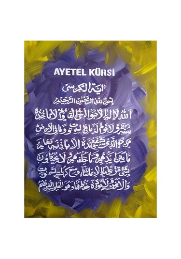 40 50 Ayetel Kursi Islami Tablo