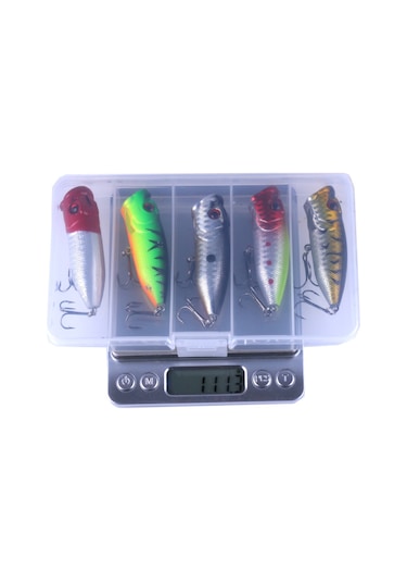 Teltree Hengjia Sürekli Tutuşan Suda Yem 5 Renkli Kutu 6.5cm 11g 6 İğne, Gerçekçi Balık Tasarımı, Dayanıklı Sert Yem, Tatlı-sulu Su適合, Toptan Satış - Ürün Tipi: Balık Yemi, Özellikler: Gerçekçi, Dayanıklı, Sulu Suda Etkili