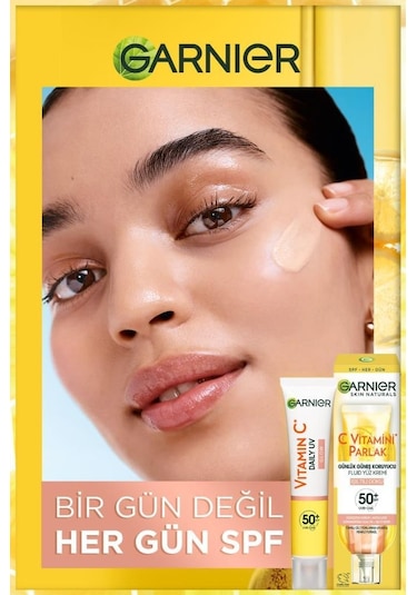 Garnier Vitamin C Daily Uv Glow Günlük Koruyucu Yüz Güneş Kremi SPF50+ 40 ML