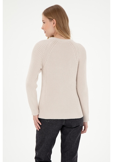 U.s. Polo Assn. Kadın Krem Kazak /triko 50297095-vr071 Krem