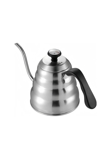 Wondernest Uzun Termometre Su Paslanmaz Kuğu Kahve Jialan Isıtıcısı Gümüş Çelik Ez Gümüş