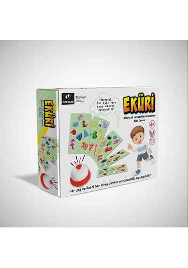 Eküri Zeka Oyunu Dikkat - Hız - Görsel Algı - Aile Kutu Oyunu