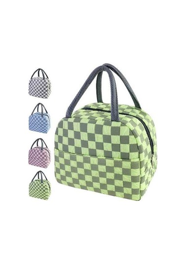 Ulzyvf Yeşil Yalıtımlı Tote Çanta, Su Geçirmez Seyahat Soğutucu, Piknik & Ofis İçin Kawaii Tasarım, Erkekler Ve Kadınlar İçin Estetik Çanta Açık Yeşil