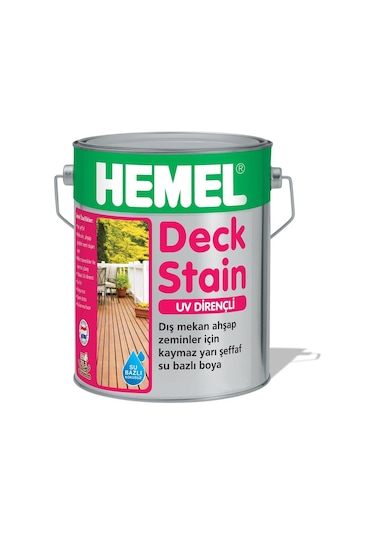Hemel Deck Stain - Kaydırmaz Yarı Şeffaf Boya ( 2.5 Lt )