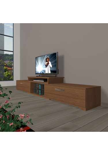 Decoraktiv Flex 4 Mdf Tv Ünitesi Tv Sehpası Ceviz