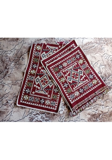 Parlak Dokuma Oto Koltuk Kilim Bordo