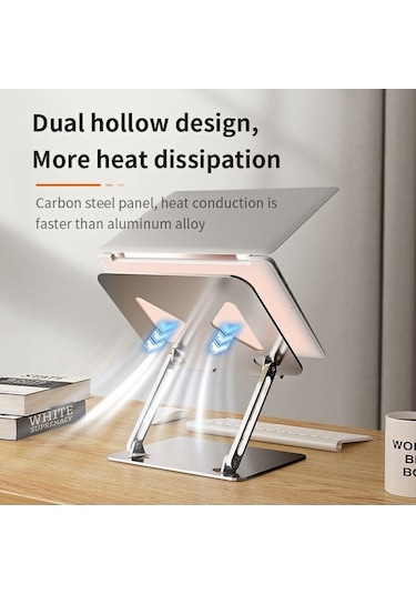 Ebitda 17,3 Dizüstü Bilgisayarlar İçin L306 Tablet Standı, Ayarlanabilir, Isı Dağıtımı, Gri