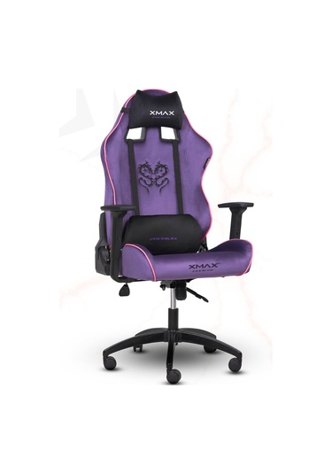 Rio Balerion Terletmez Kadife Kumaş Mor Gaming Oyuncu Koltuğu -5 Mor