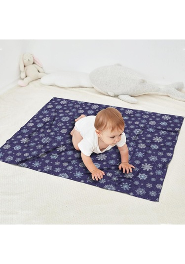 Noel Desenli 30x40 İnç Polar Battaniye, Yumuşak, Hafif Ve Kalın, Erkek, Kadın Ve Çocuk İçin Noel Kar Yağmuru Karanlık