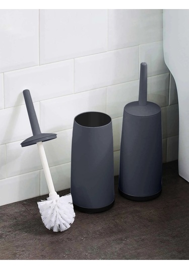 Liangmei Plastik Tuvalet Fırçası Ayakta Tabanı İle Uzun Sap Ahşap