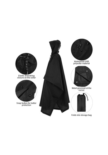 Tenfowee Siyah Dışarıda Kullanım Triplo Fonksiyonlu Mont, Çadır Battaniye, Piknik Battaniyesi Olarak Kullanılabilir, Kamp, Dağcılık İçin Uygun, 210t Poliester, 220x145cm Siyah Tenfowee Siyah Dışarıda Kullanım Triplo Fonksiyonlu Mont, Çadır Battaniye, Piknik Battaniyesi Olarak Kullanılabilir, Kamp, Dağcılık İçin Uygun, 210t Poliester, 220x145cm Siyah