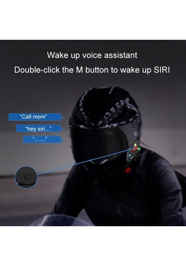 Kuqıbao Motosiklet Kaskı Dahili Su Geçirmez Bluetooth Uyumlu Kulaklık Sert Mikrofon