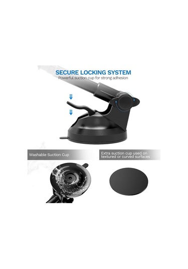 Evrensel Güçlü Manyetik Cazibe Araç Telefonu Montajı İphone Uyumlu Samsung Uyumlu Huawei Vb İçin Ayarlanabilir Manyetik Montaj Araç Tutucu