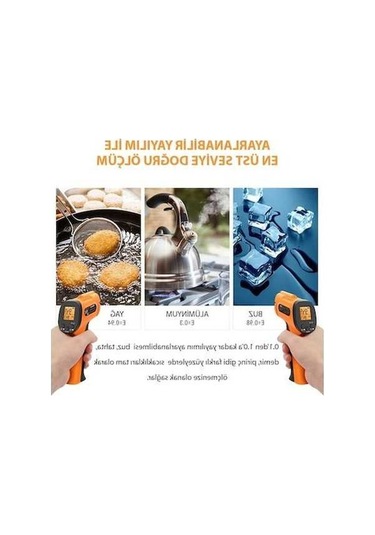 Fastbuy Thermopro Tp30 Endüstriyel Kızılötesi Sıcaklık Ölçer, Kızılötesi Katı-sıvı Termometre