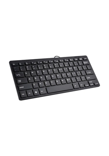 Yeni Siyah İnce Klavye Usb Bilgisayar Mini Klavye Kablosuz Değil Pc