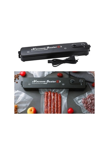 Createtech Vakum Suntek Siyah Otomatik Mühürleyen Makinesi Gıda Evi Depolama Ge Siyah