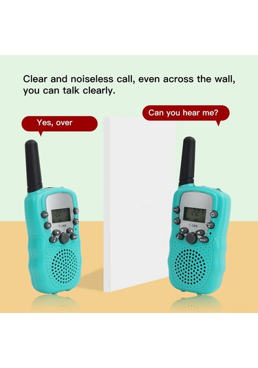 Qingmipy Çocuklar İçin Kablosuz Konuşur Cihazı - Akıllı Gelişim Ve Aile Etkileşimi İçin Dayanıklı Abs Malzeme, 2'li Paket Pil Yok Yeşil