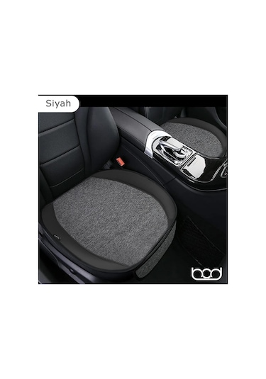 Bod Oto Koltuk Koruyucu Keten Minder Cepli 3 Lü Set Siyah
