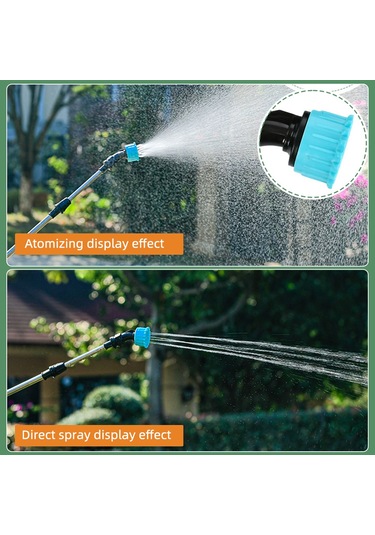 Lemestar Pratik Şarjlı Bahçe Sulama Çubuğu - 2400mah Pil, 9.8ft Hortum, 3 Nozul Ve Ayarlanabilir Püskürtme