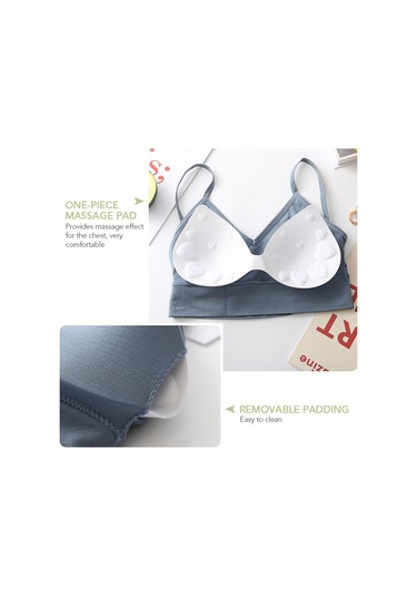 Moveevo Kadınlar İçin Soluk Materyal Ve Desteği Sağlayan Dairesiz Spor Bra - Yoga, Koşu Ve Egzersizler İçin Siyah SiYAH