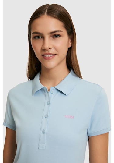 U.S. Polo Assn. U.s. Polo Assn. Kadın Açık Mavi Tişört Basic 50323461-vr003 Acık Mavı