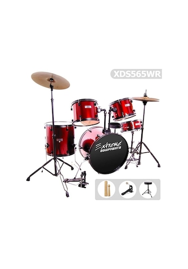 Bateri Davul Seti Kırmızı Xds565wr