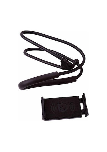 Mufunye Esnek Bükülebilir Boy Uzunlaştırılmış Boyun Bağlı Telefon Tutucu, 360 Döner, El Serbestliği Sağlar, Siyah, Ev Ve Masa Üçün Evrensel Kullanım