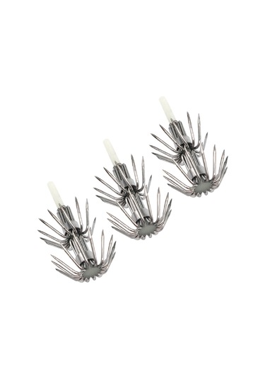 Jeehugo 20 Adet 3.0 Güneş Işığında Parlayan Paslanmaz Çelik İki Katlı Kalamar Yem İğnesi