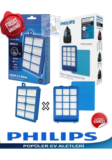 Philips Uyumlu Fc9919 Marathon Ultimate Kumanda+Boru+Filtre+Başlık (410608607)