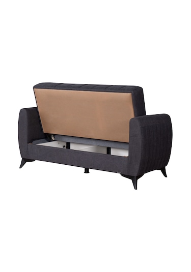 Linda Iki Kişilik Kanepe Yüksek Ayaklı Antrasit Antrasit