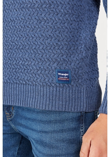 Wrangler Erkek Kazak W232580410 Lacivert